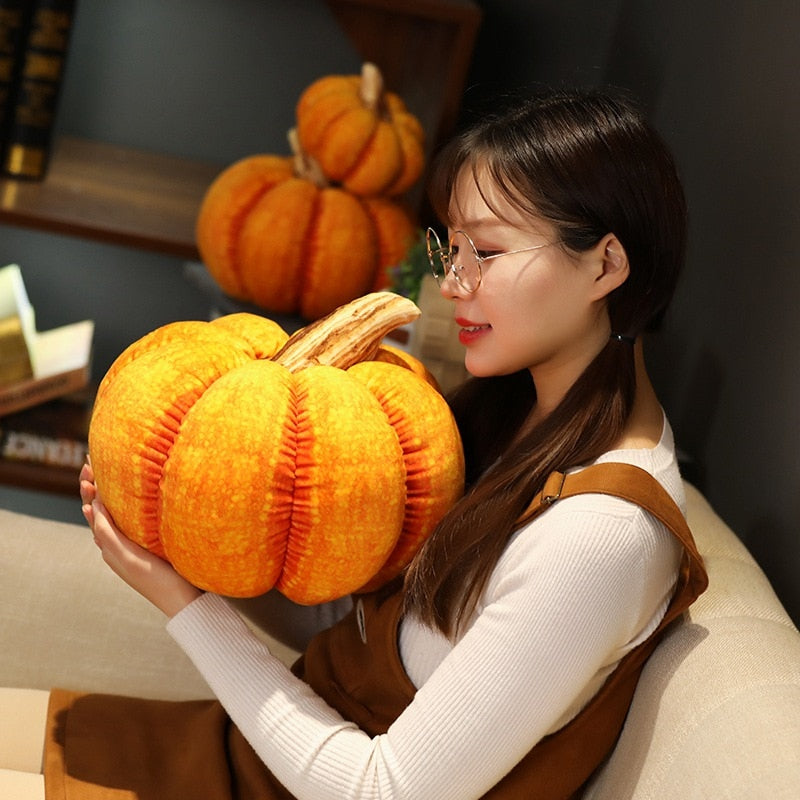 Fall Pumpkin Plush Pillow