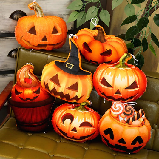 Halloween Jack O Lantern Plush Pillows