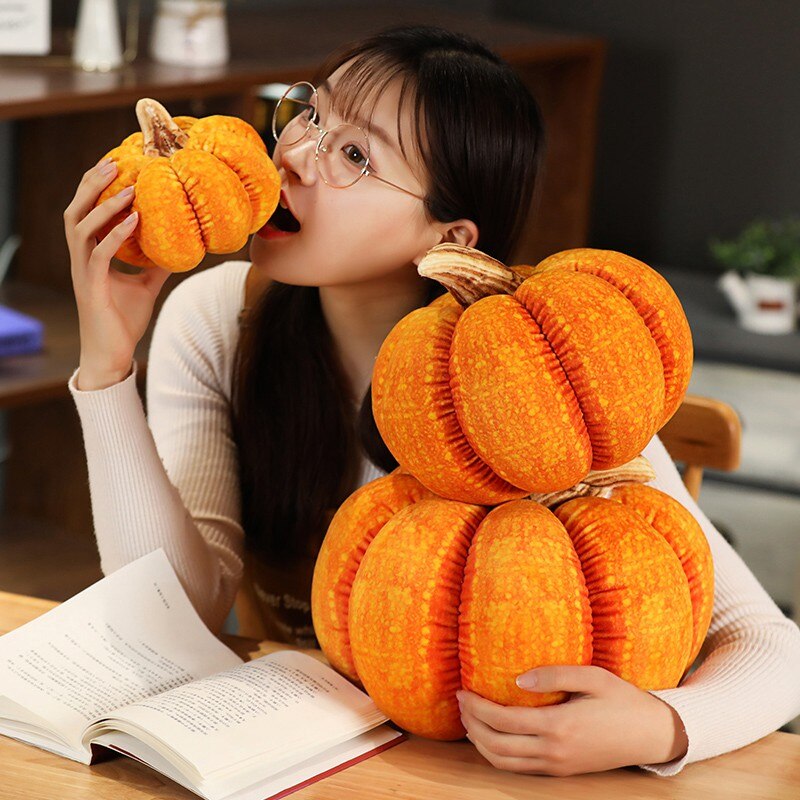 Fall Pumpkin Plush Pillow - Small